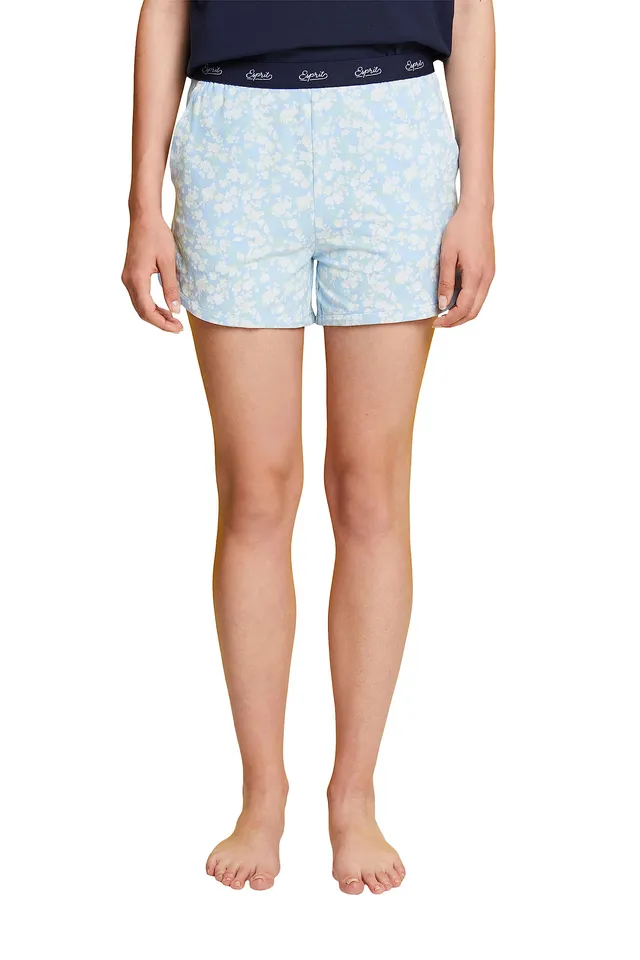 esprit-logo-cotton-pyjamaunterteil-damen-single-short-schlafhose-aus-baumwolle-m image 1