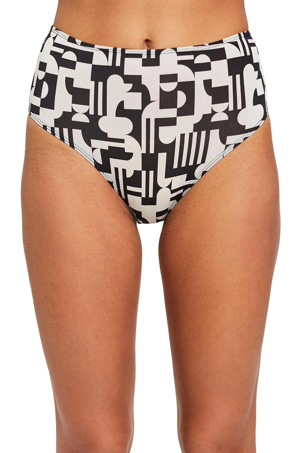 esprit-modern-print-rcs-damen-h-ft-slip-high-waist-brief image 1