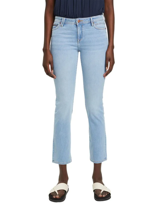 esprit-damen-low-cut-jeans-straight-leg-stretch-jeans-mit-five-pocket-styling image 1