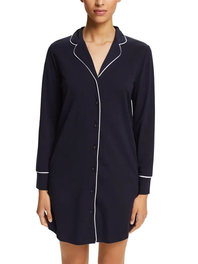 esprit-beautiful-basics-nightshirt-l-slv-damen-nachthemd-mit-langen-rmeln image 1