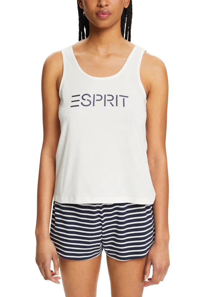 esprit-mia-pyjamaset-top-slg-damen-schlafanzug-set-mit-top-und-shorts image 1