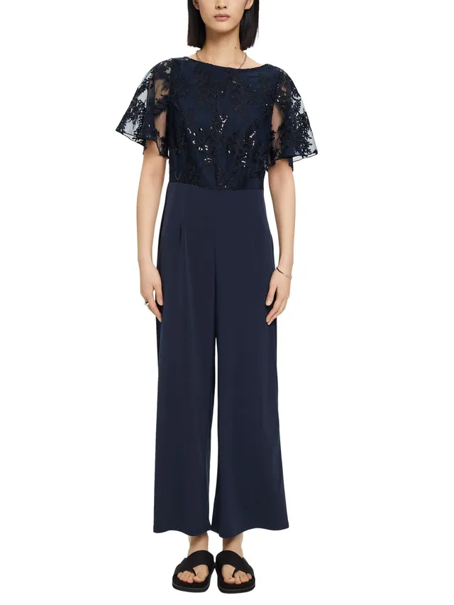 esprit-023eo1l303-damen-overalls-jumpsuit-femininer-einteiler-zum-vielseitigen-k image 1