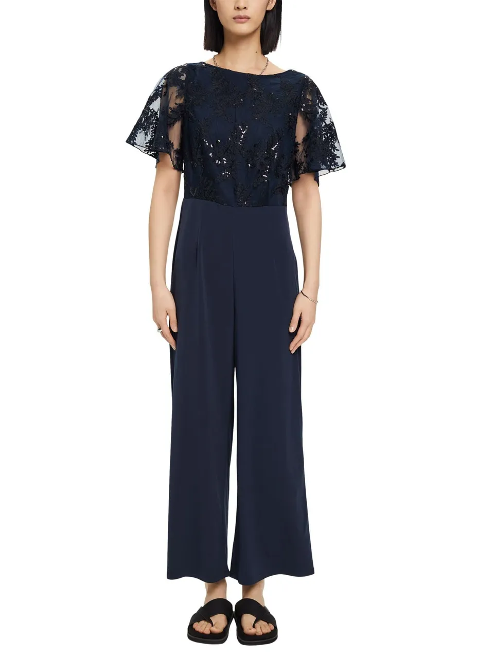 esprit-023eo1l303-damen-overalls-jumpsuit-femininer-einteiler-zum-vielseitigen-k image 1