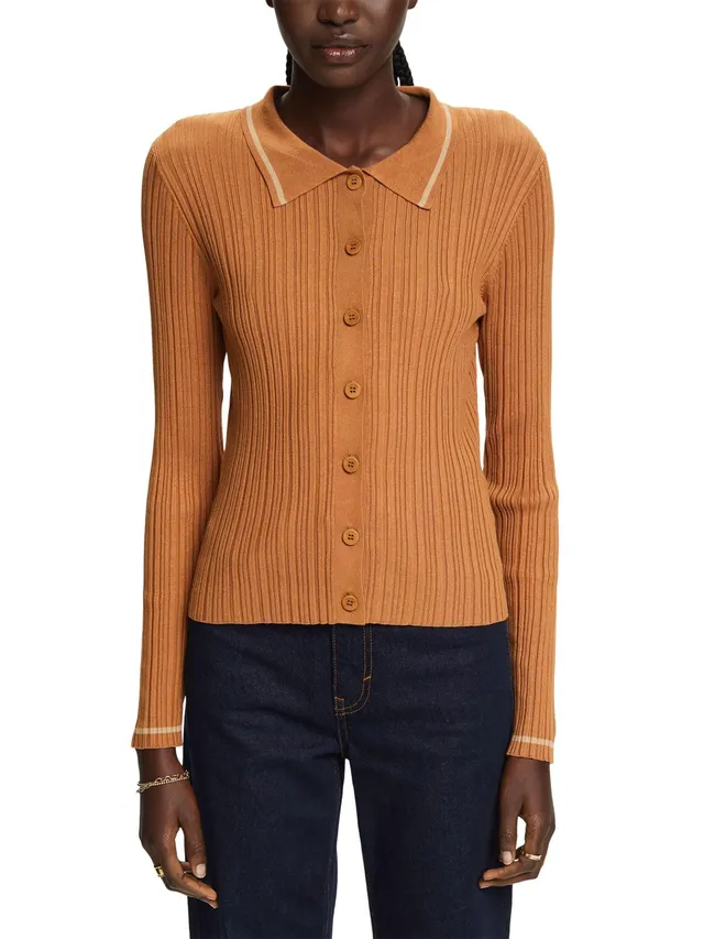 esprit-damen-strickjacke-083eo1i311-klassische-strickjacke-aus-feinem-strick-zum image 1