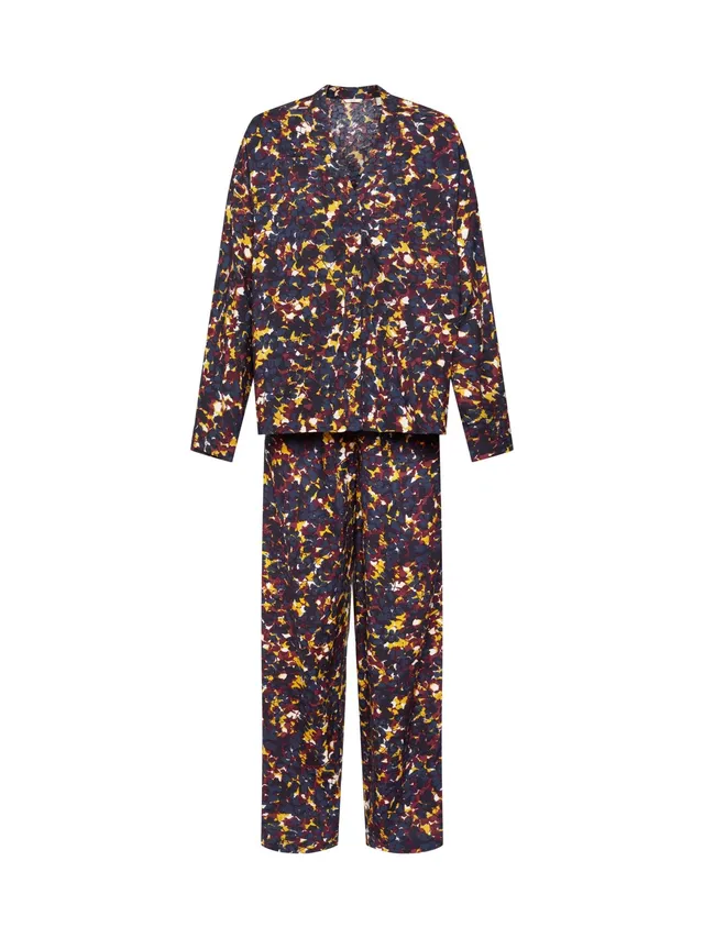 esprit-printed-woven-damen-pyjamaset-mit-bedrucktem-webstoff-schlafanzug-set-mit image 1