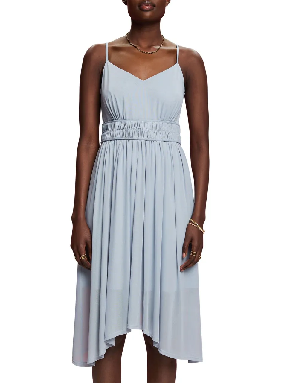 esprit-043eo1e333-kleid-damen-kleid-mit-gr-entreuer-esprit-passform image 1