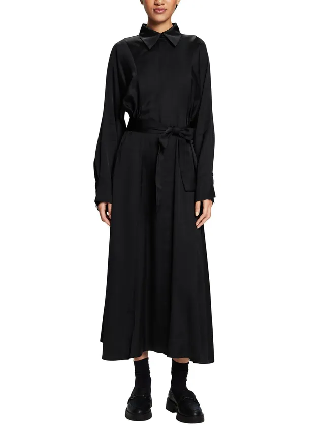 esprit-103ee1e331-damen-kleid-elegantes-midikleid-mit-klarer-passform-und-vielse image 1