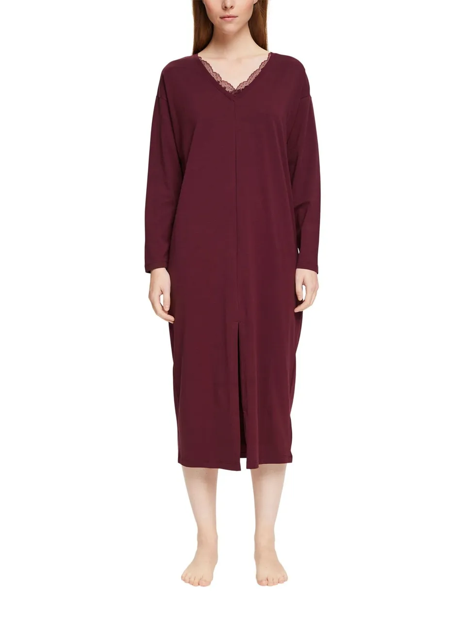 esprit-damen-nachthemd-nachtw-sche-serie-mit-entspanntem-kalifornien-stil image 1