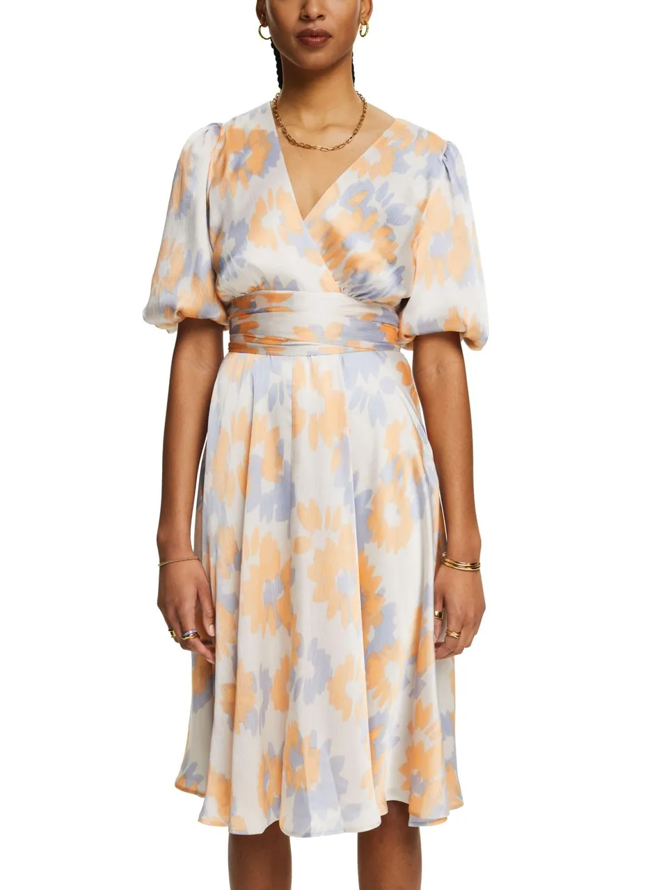 esprit-kleid-024ee1e343-damen-kleid-l-ssige-passform-f-llt-gro-aus image 1