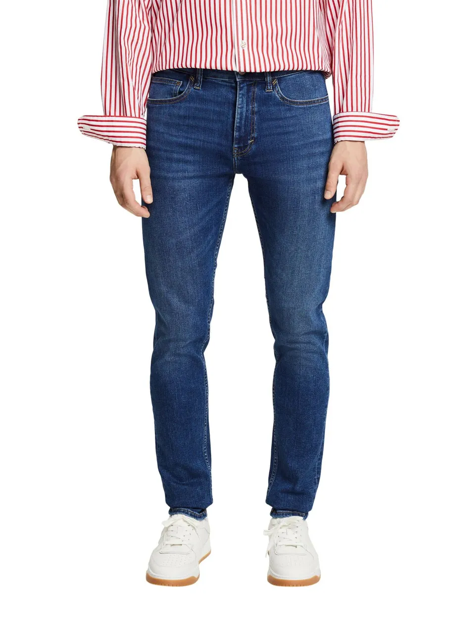 esprit-024ee2b332-herren-jeans-klassischer-five-pocket-denim-f-r-alltag-und-frei image 1