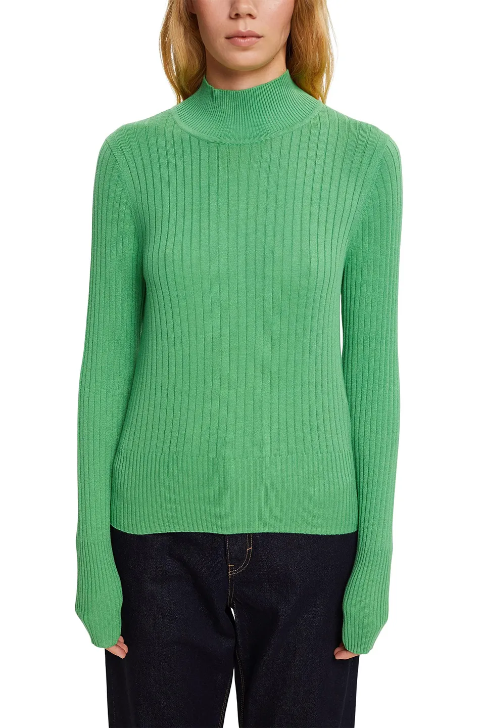 esprit-damen-992cc1i305-pullover-klassischer-damenpullover-mit-ger-umiger-passfo image 1