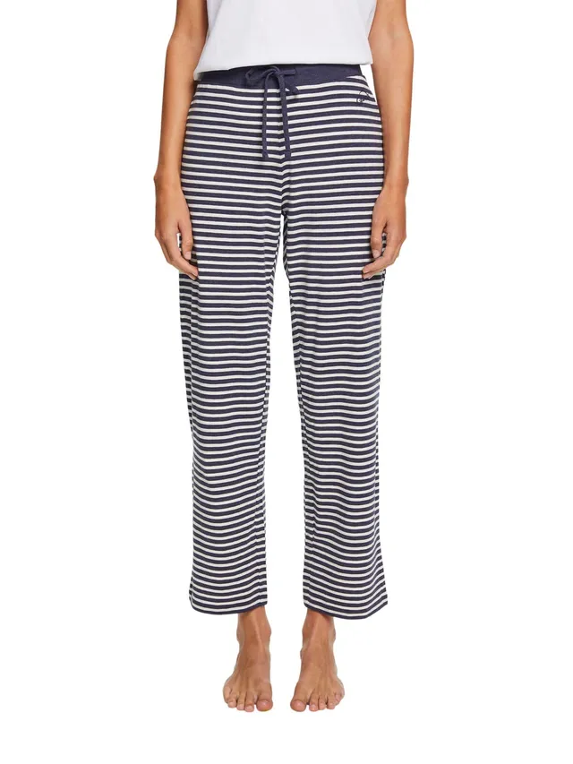 esprit-modern-stripes-damen-pyjamaunterteil-gestreifte-schlafhose-aus-weicher-ba image 1