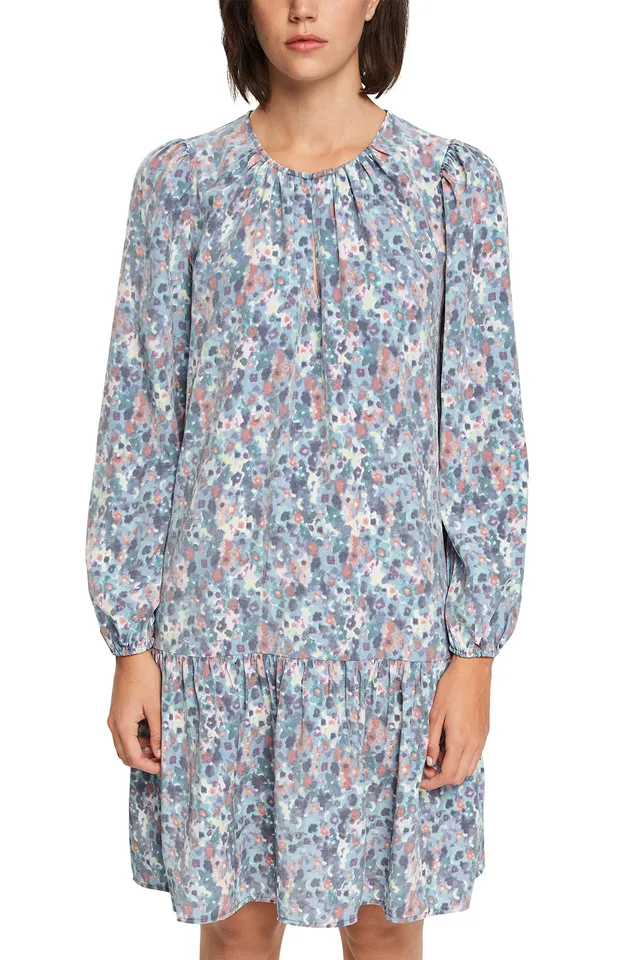 esprit-damen-kleid-092ee1e325-blickdichtes-sommerkleid-mit-gr-engetreuer-passfor image 1