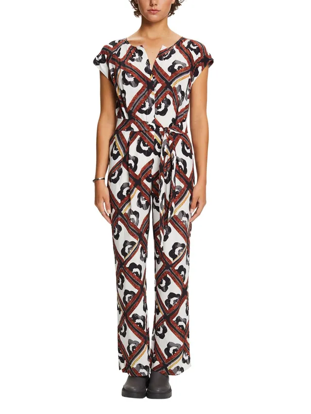 esprit-073eo1l301-damen-overall-elegant-geschnittener-jumpsuit-mit-gr-engetreuer image 1