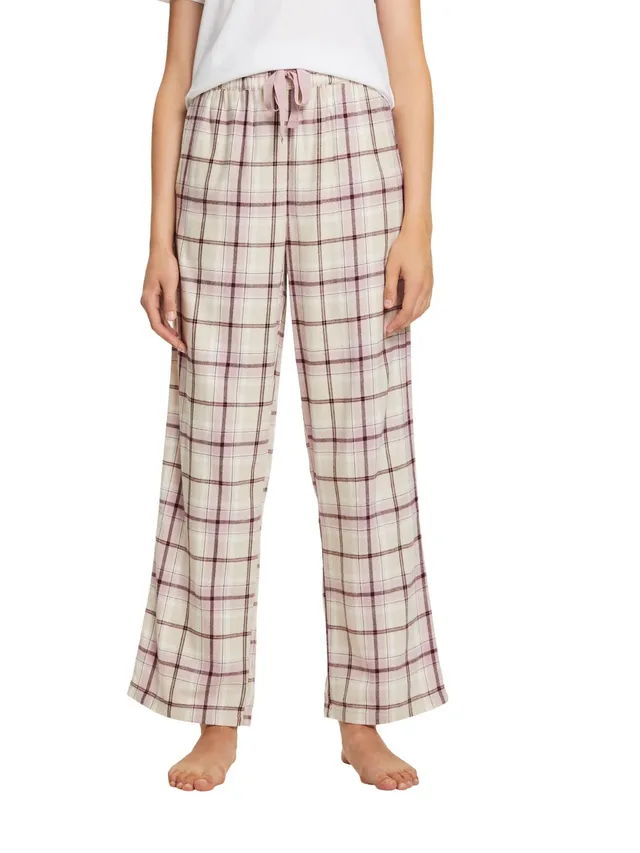 esprit-soft-flannel-damen-pyjamaunterteil-weiche-flanell-schlafhose-f-r-gem-tlic image 1