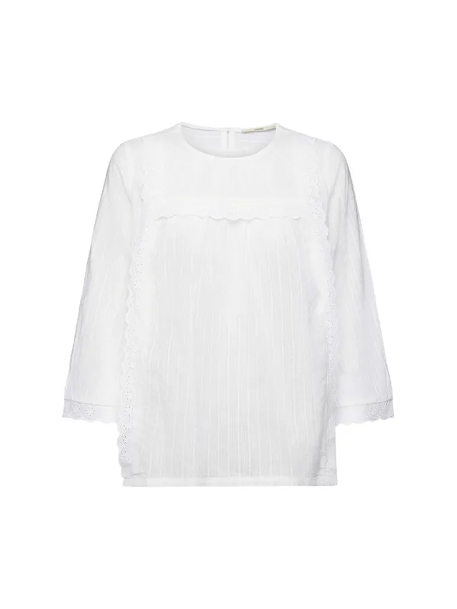 esprit-993ee1f309-damen-bluse-klassische-markenbluse-mit-vielseitigem-styling image 1