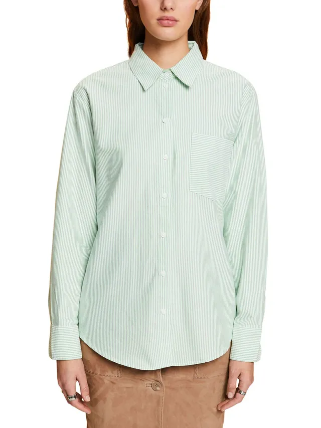 esprit-023ee1f315-damen-bluse-zeitlose-bluse-mit-normaler-passform image 1