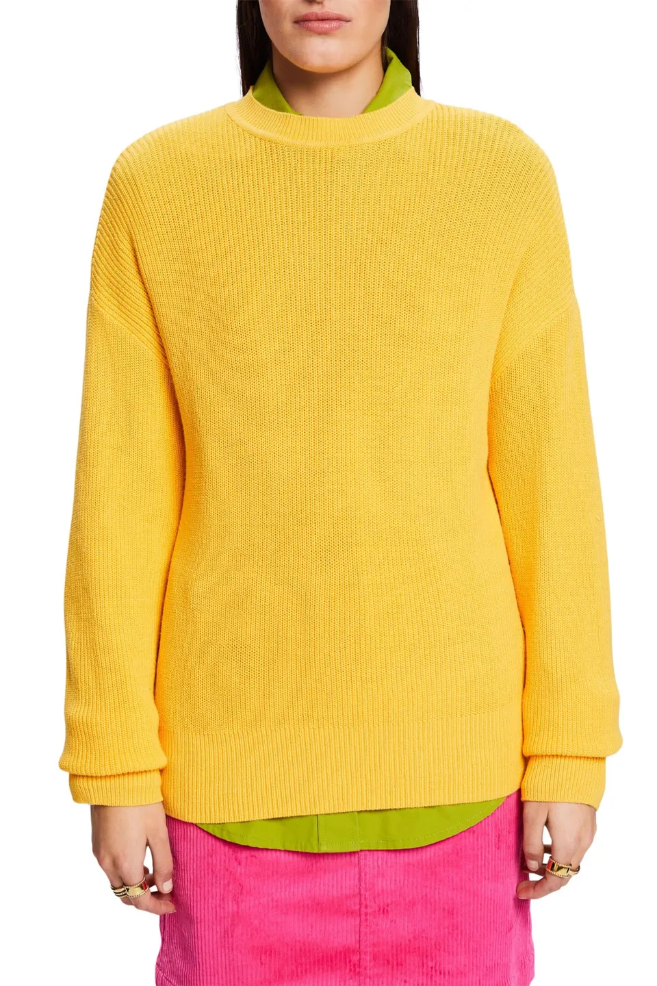 esprit-103ee1i343-damen-pullover-klassischer-strick-mit-regul-rer-rmell-nge image 1