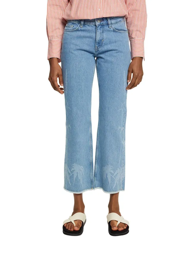 esprit-023ee1b305-damen-jeans-klassische-denim-hose-mit-schmeichelhafter-alltags image 1