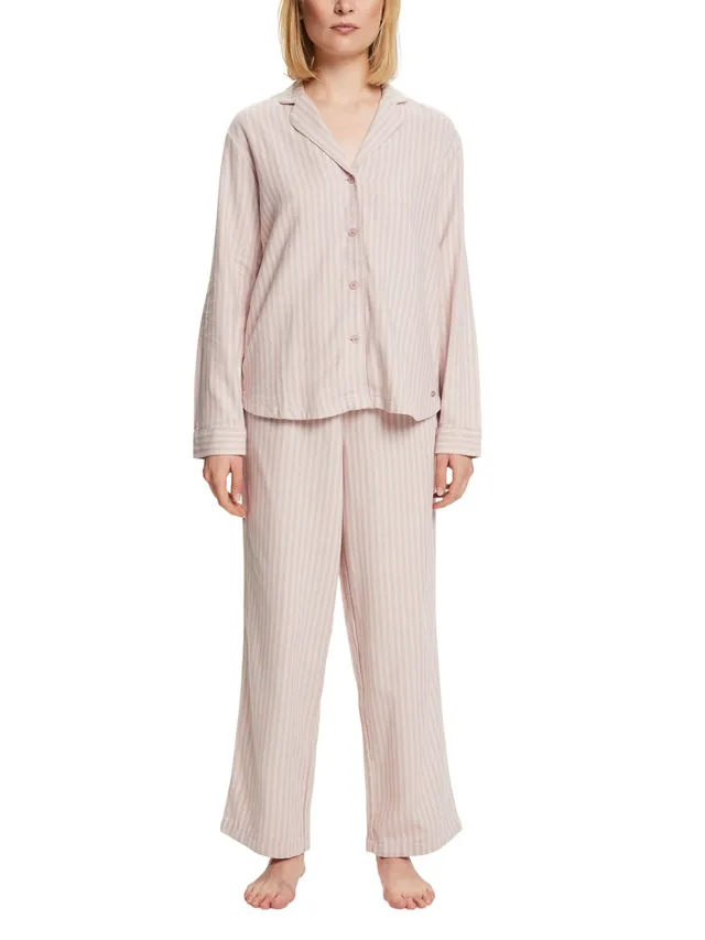 esprit-flannel-wv-stripe-damen-pyjamaset image 1
