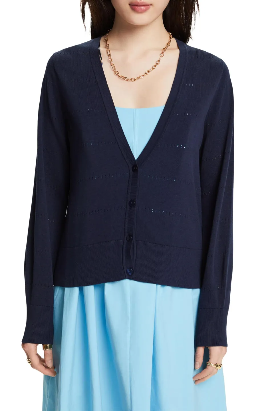 esprit-044ee1i317-strickjacke-damen-strickcardigan-im-1er-pack-mit-klassischem-s image 1