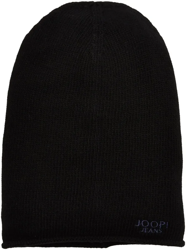 joop-herren-strickm-tze-klassische-wollm-tze-mit-logo-aufn-her image 1