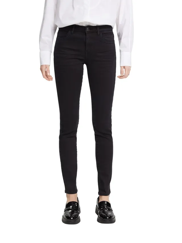 esprit-122ee1b319-damen-hose-in-black-hosen-mit-regular-passform image 1