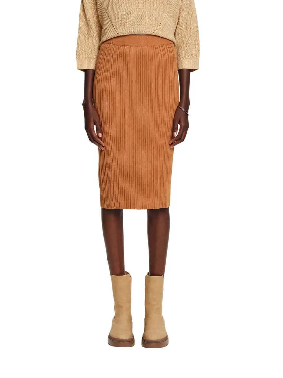 esprit-damen-083eo1d303-rock-farbton-235-caramel-gr-e-l-damenerock-mit-esprit-de image 1