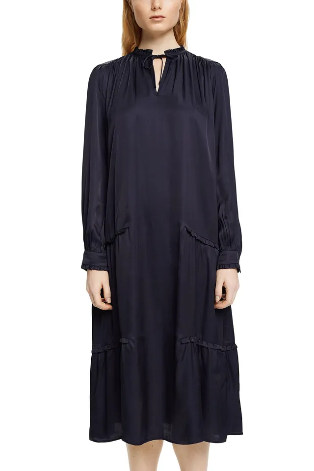 esprit-023eo1e305-damen-kleid-collection-freizeitkleid-in-navy-gr-e-36-elegance- image 1