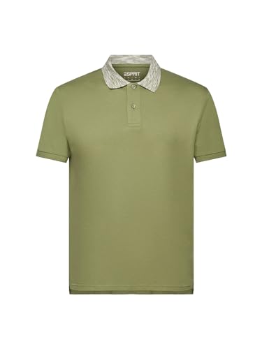 esprit-034ee2k311-herren-polohemd-in-light-khaki-klassischer-piqu-look-f-r-freiz image 8