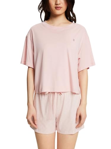 esprit-amelia-damen-pyjamaset-kurzarm-oberteil-mit-shorts-f-r-ruhigen-schlaf image 7