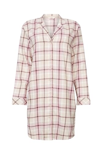 esprit-soft-flannel-damen-nachthemd-kuscheliges-flanell-nachtkleid-mit-langarm image 3