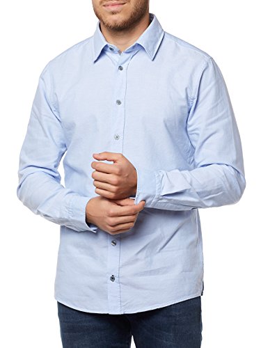 joop-hanson-herren-oxford-oberhemd-langarm-slim-fit-blau image 5