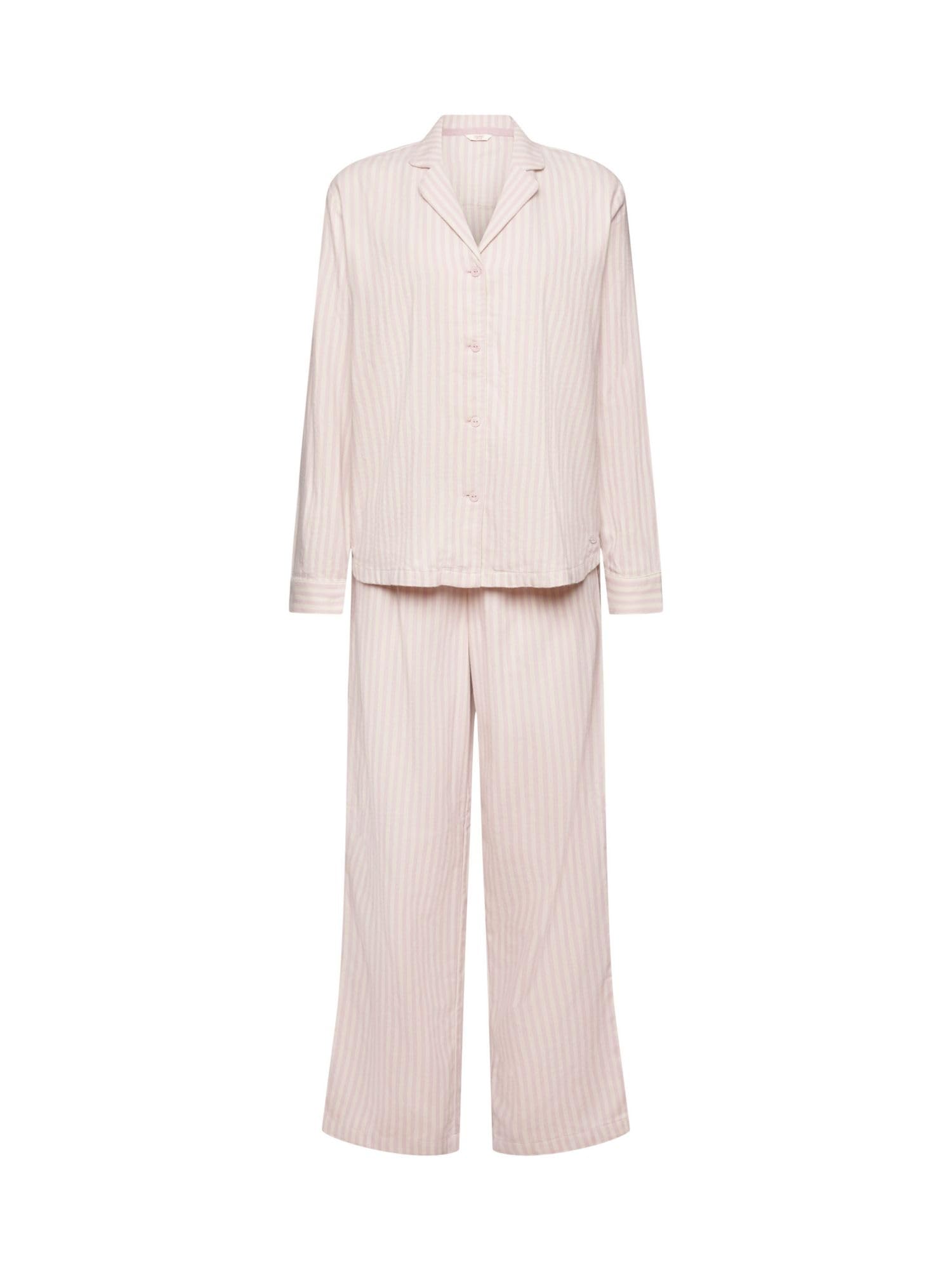 esprit-flannel-wv-stripe-damen-pyjamaset image 3