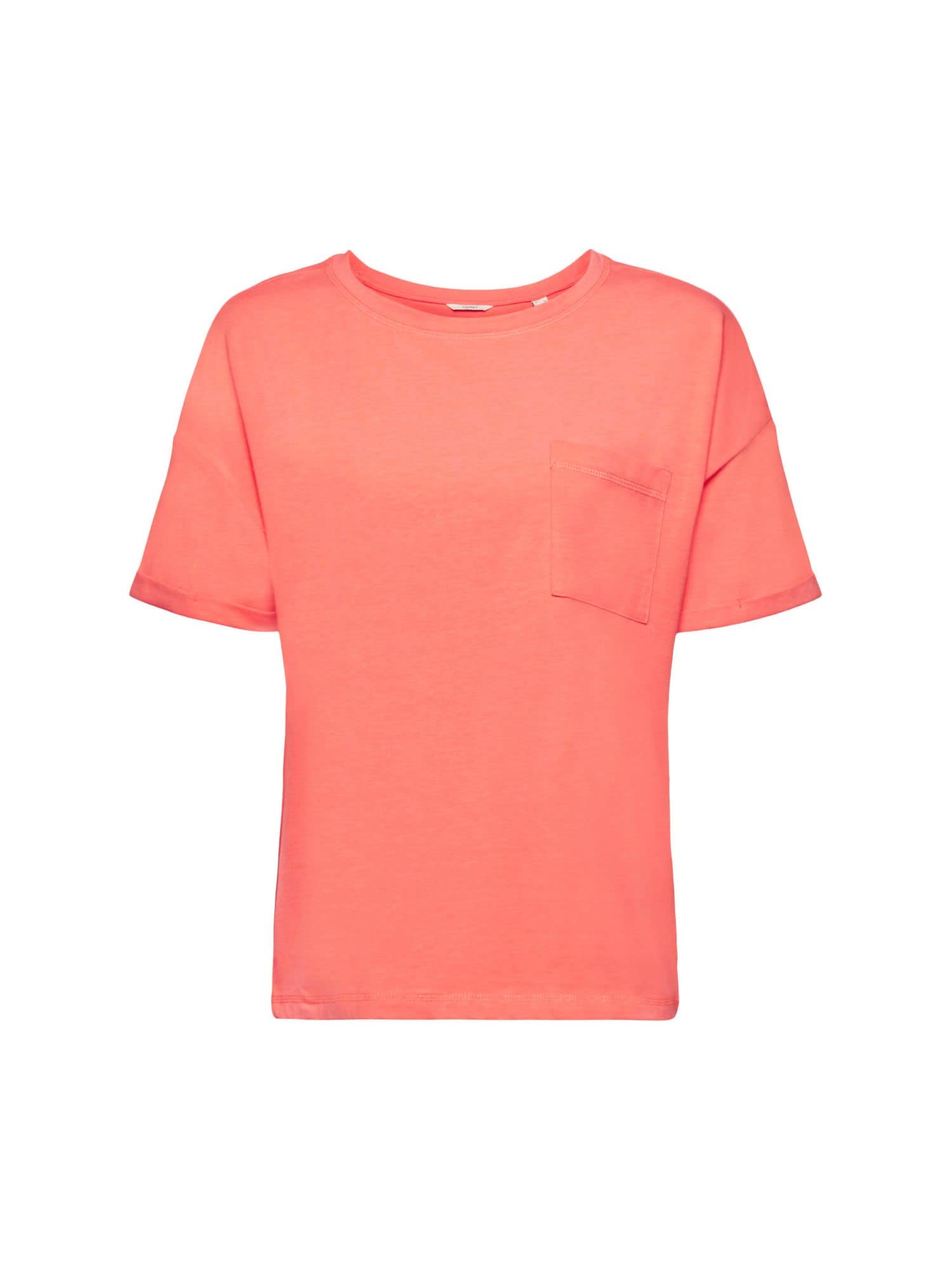 esprit-cosy-melange-sus-s-shirt-ss-damen-pyjamaoberteil-kurzes-schlafshirt-mit-m image 7