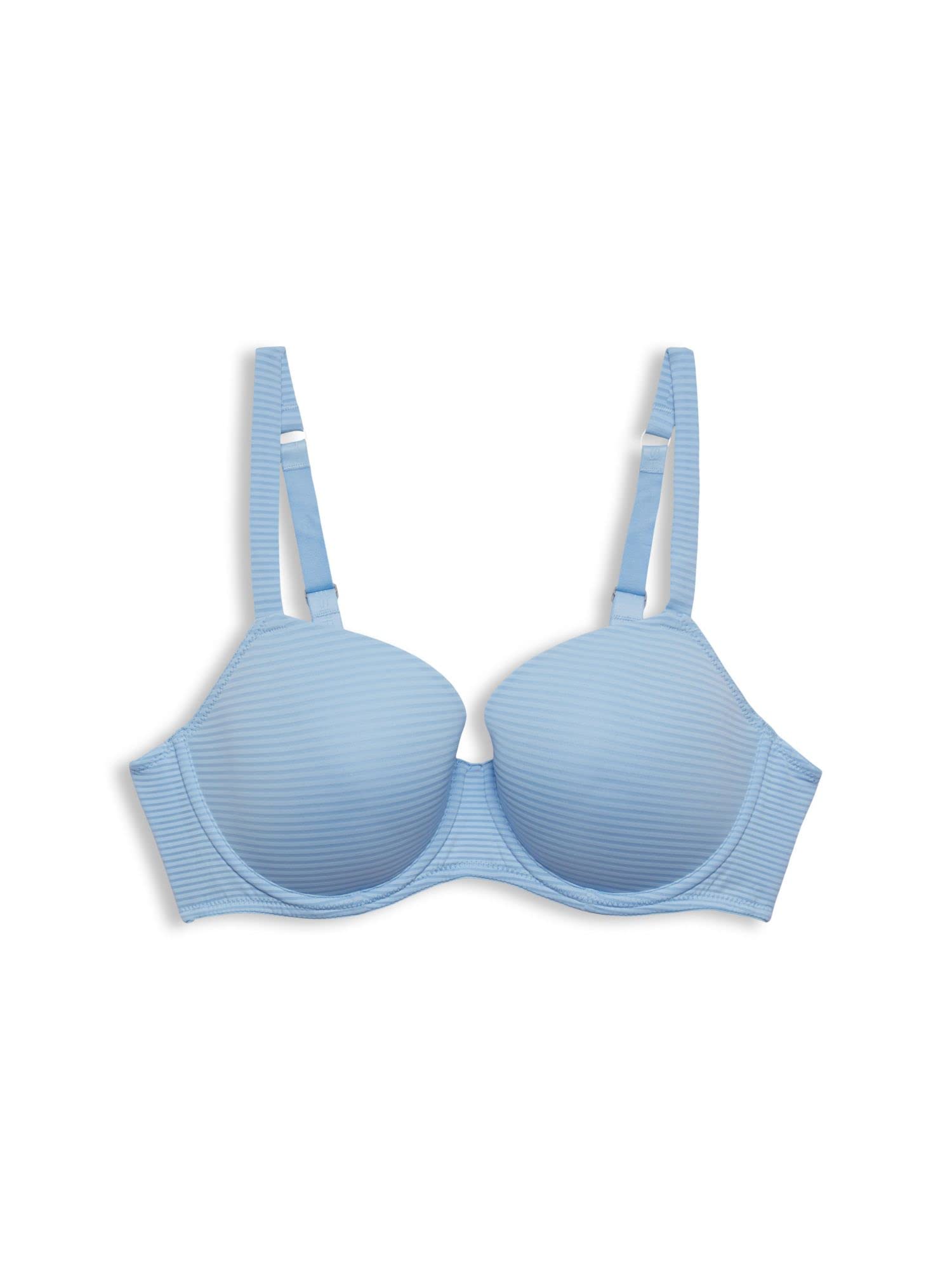 esprit-jaquard-stripe-rcs-damen-gepolsterter-bh-b-gelfreier-soft-pad-bh-mit-jacq image 2