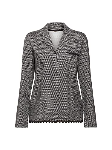 esprit-damen-printed-cotton-lace-schlafshirt-kurz-rmliges-pyjamashirt-aus-baumwo image 6