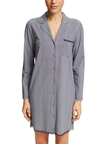 esprit-printed-cotton-lace-damen-nachthemd-leichtes-baumwoll-nachtkleid-mit-spit image 7