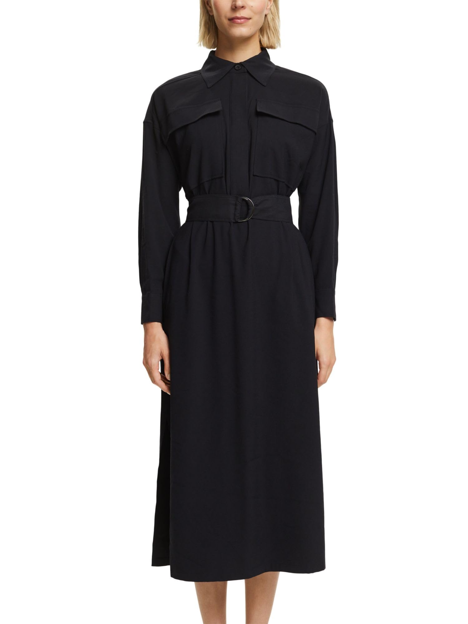 esprit-103ee1e348-damen-kleid-vielseitiges-markenkleid-in-weichem-material-mit-a image 1