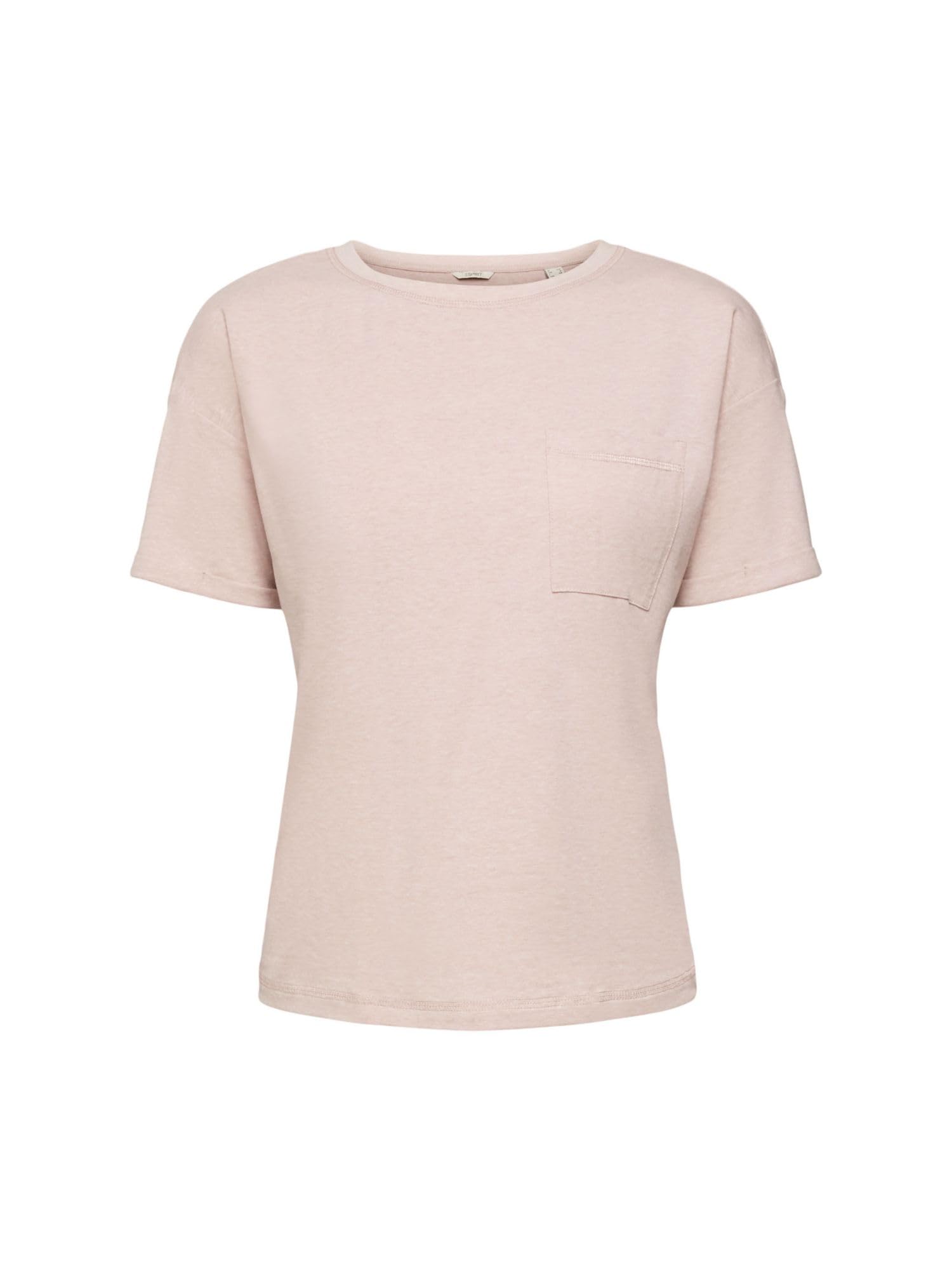 esprit-cosy-melange-sus-s-shirt-ss-damen-pyjamaoberteil-kurzes-schlafshirt-mit-m image 3