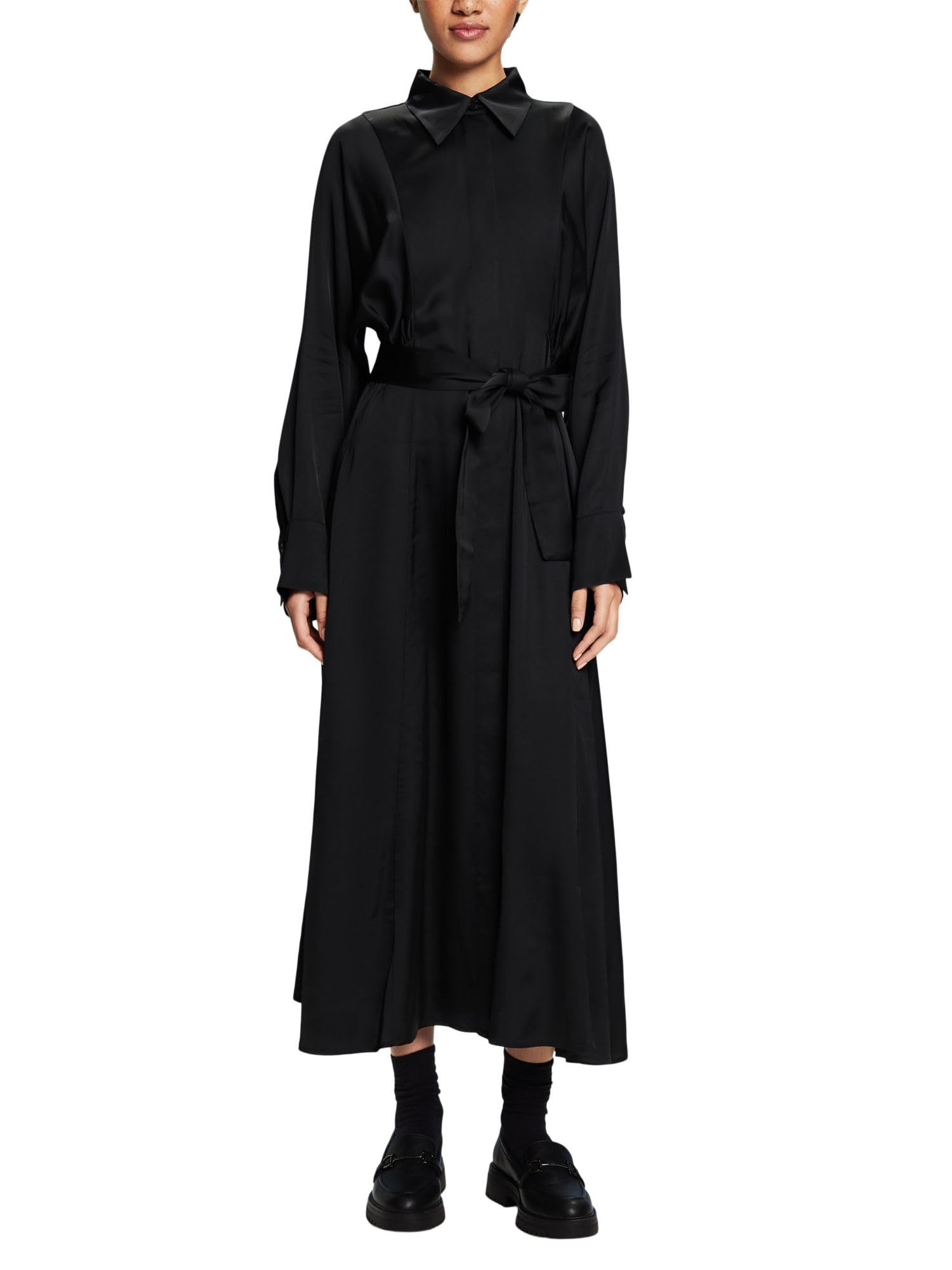 esprit-103ee1e331-damen-kleid-elegantes-midikleid-mit-klarer-passform-und-vielse image 1