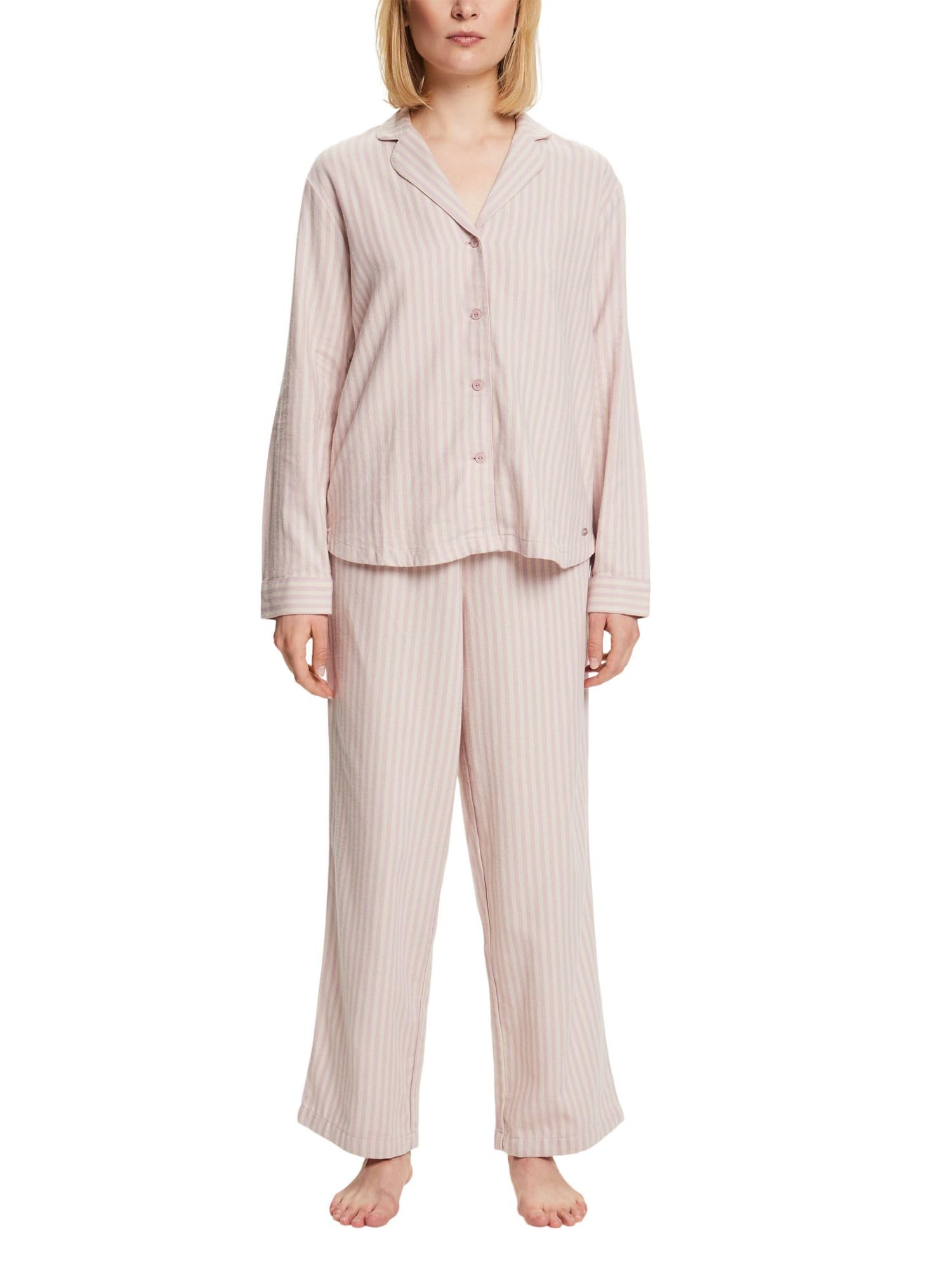 esprit-flannel-wv-stripe-damen-pyjamaset image 1