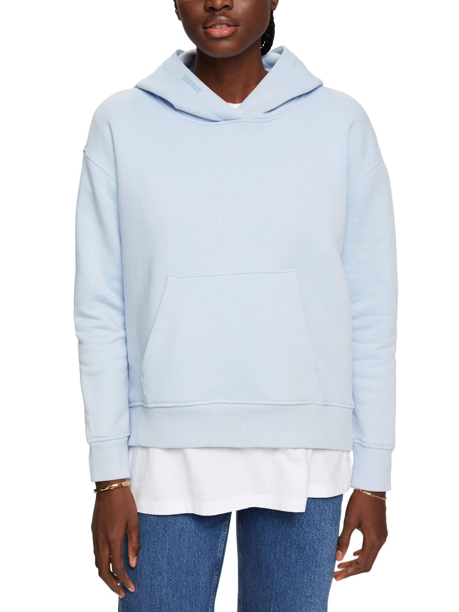 esprit-hoodie-mit-logostickerei-unisex-freizeit-kapuzenpullover image 5