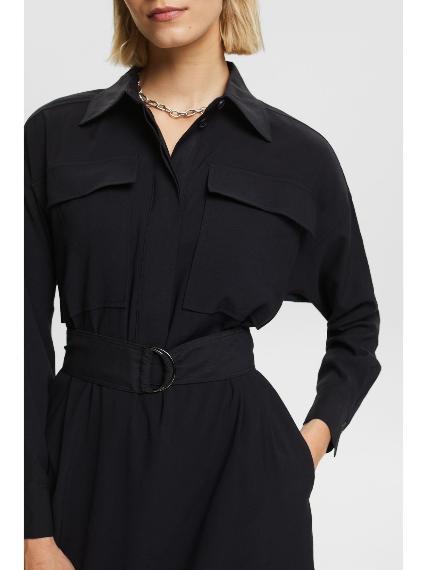 esprit-103ee1e348-damen-kleid-vielseitiges-markenkleid-in-weichem-material-mit-a image 3