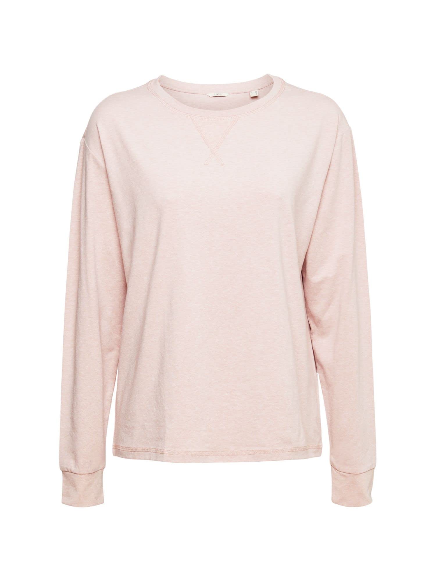 esprit-cosy-melange-sus-damen-longsleeve-pyjamaoberteil-kuscheliges-schlafshirt- image 3
