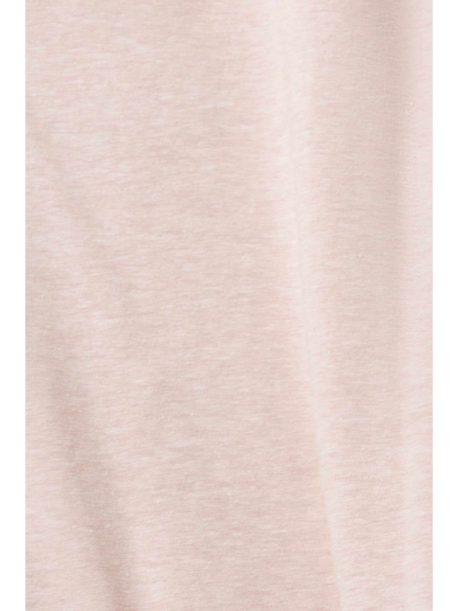 esprit-cosy-melange-sus-s-shirt-ss-damen-pyjamaoberteil-kurzes-schlafshirt-mit-m image 5