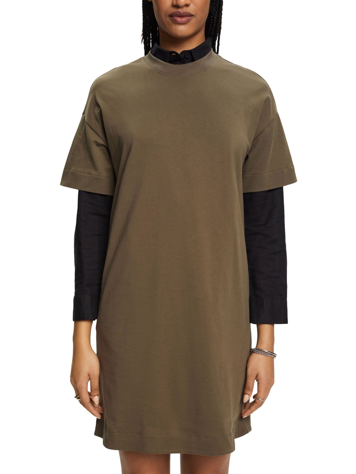 esprit-033cc1e301-damen-kleid-zeitloses-markenkleid-mit-regul-rer-passform image 6