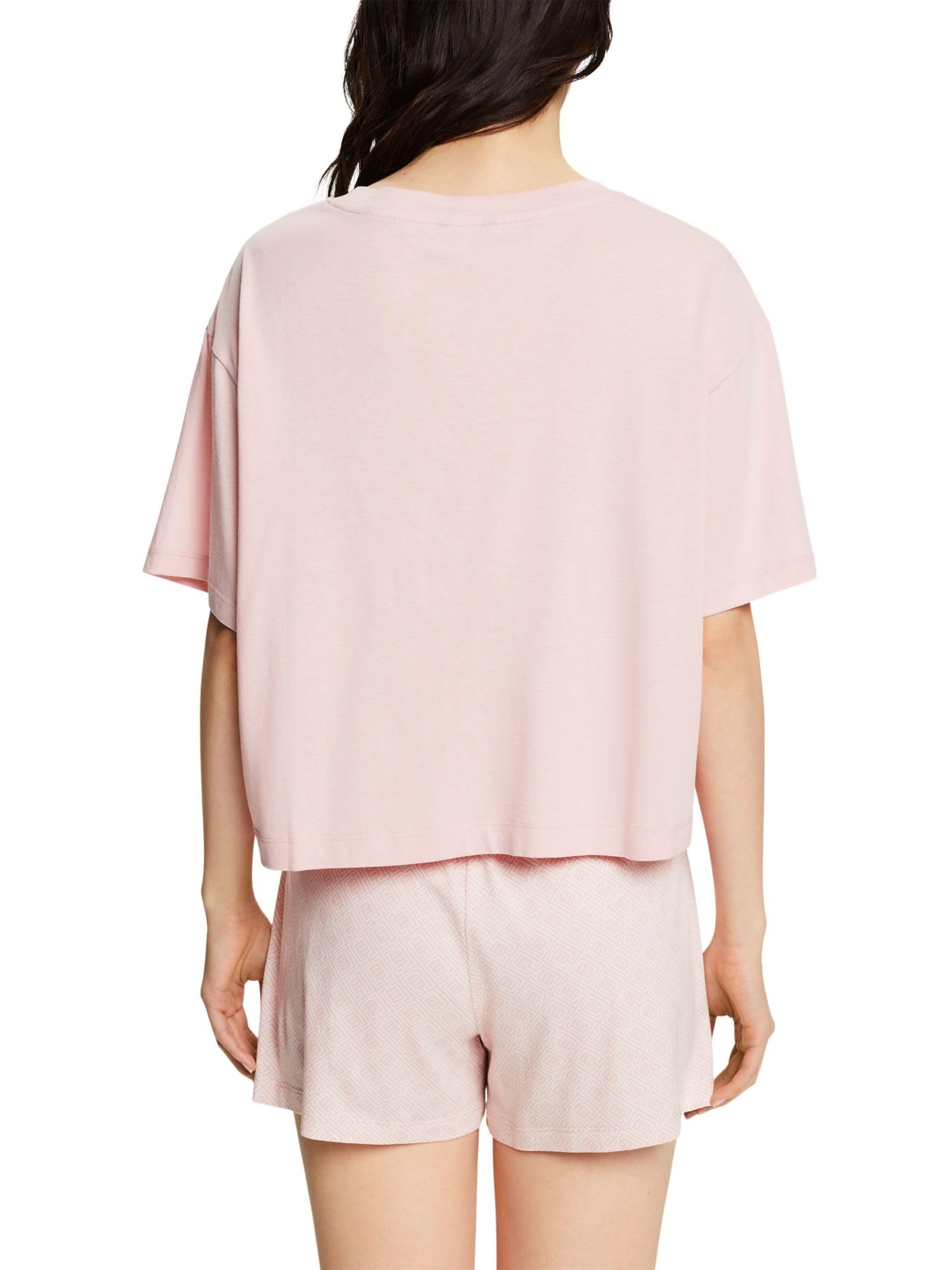 esprit-amelia-damen-pyjamaset-kurzarm-oberteil-mit-shorts-f-r-ruhigen-schlaf image 2