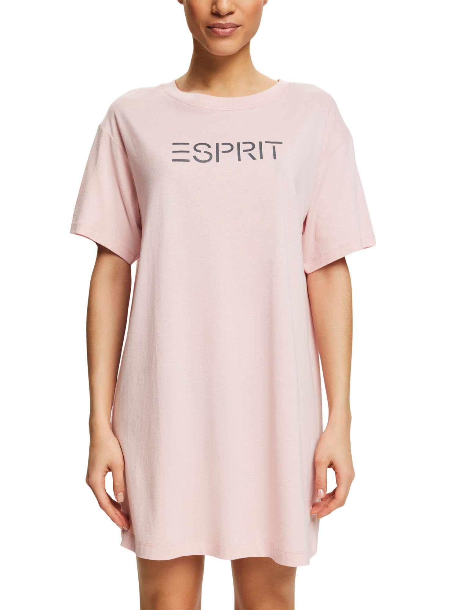 esprit-amelia-damen-nachthemd-mit-langen-armen-bequemes-schlafshirt-aus-weicher- image 6