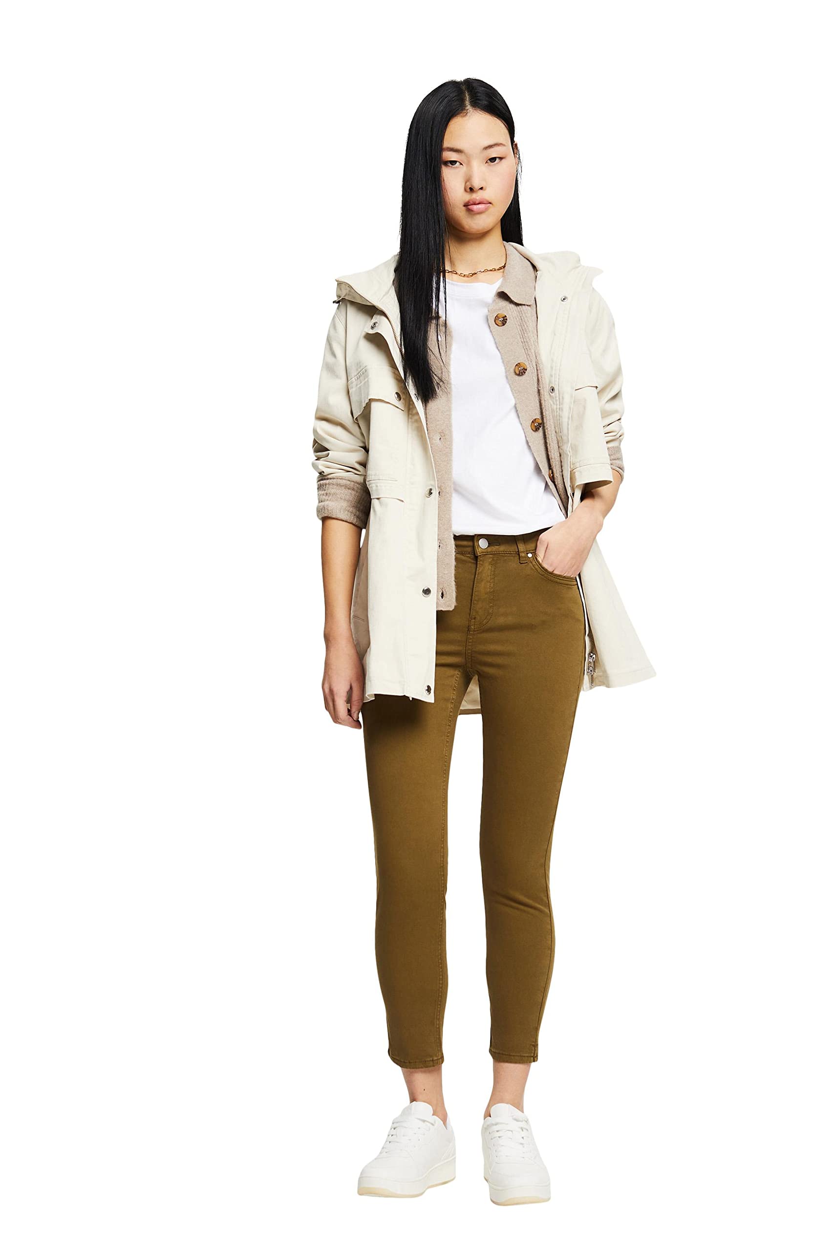 edc-by-esprit-992cc1b304-damen-hose-khaki-green-cargo-look-in-34w-26l image 6